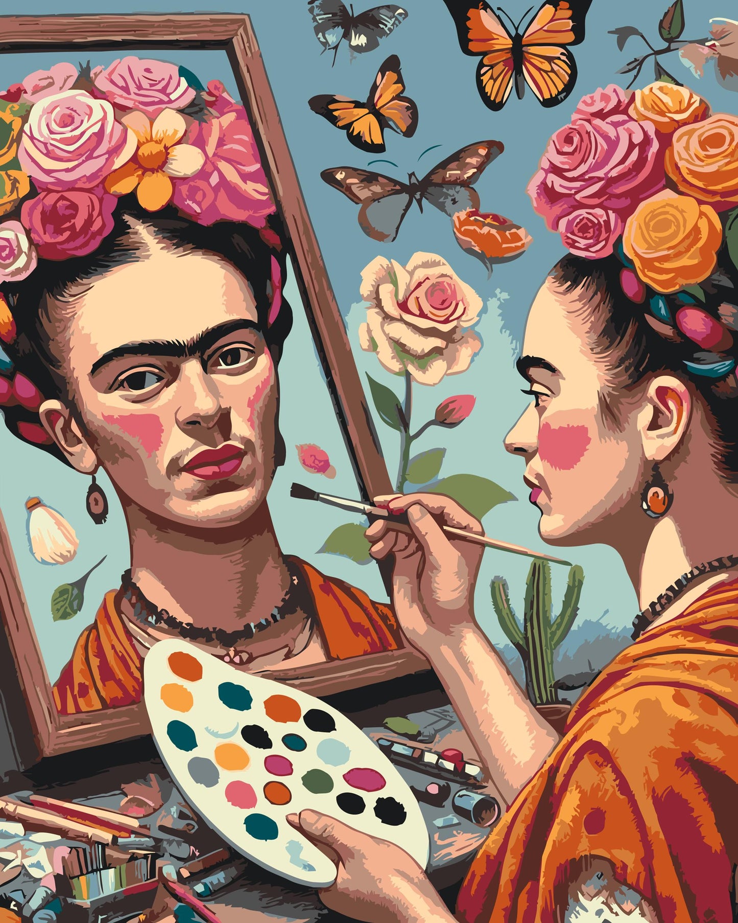 Paint by Numbers - Frida Kahlo-maleri