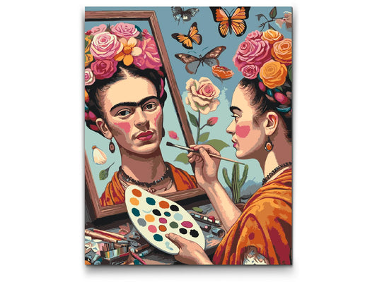 Paint by Numbers - Frida Kahlo-maleri
