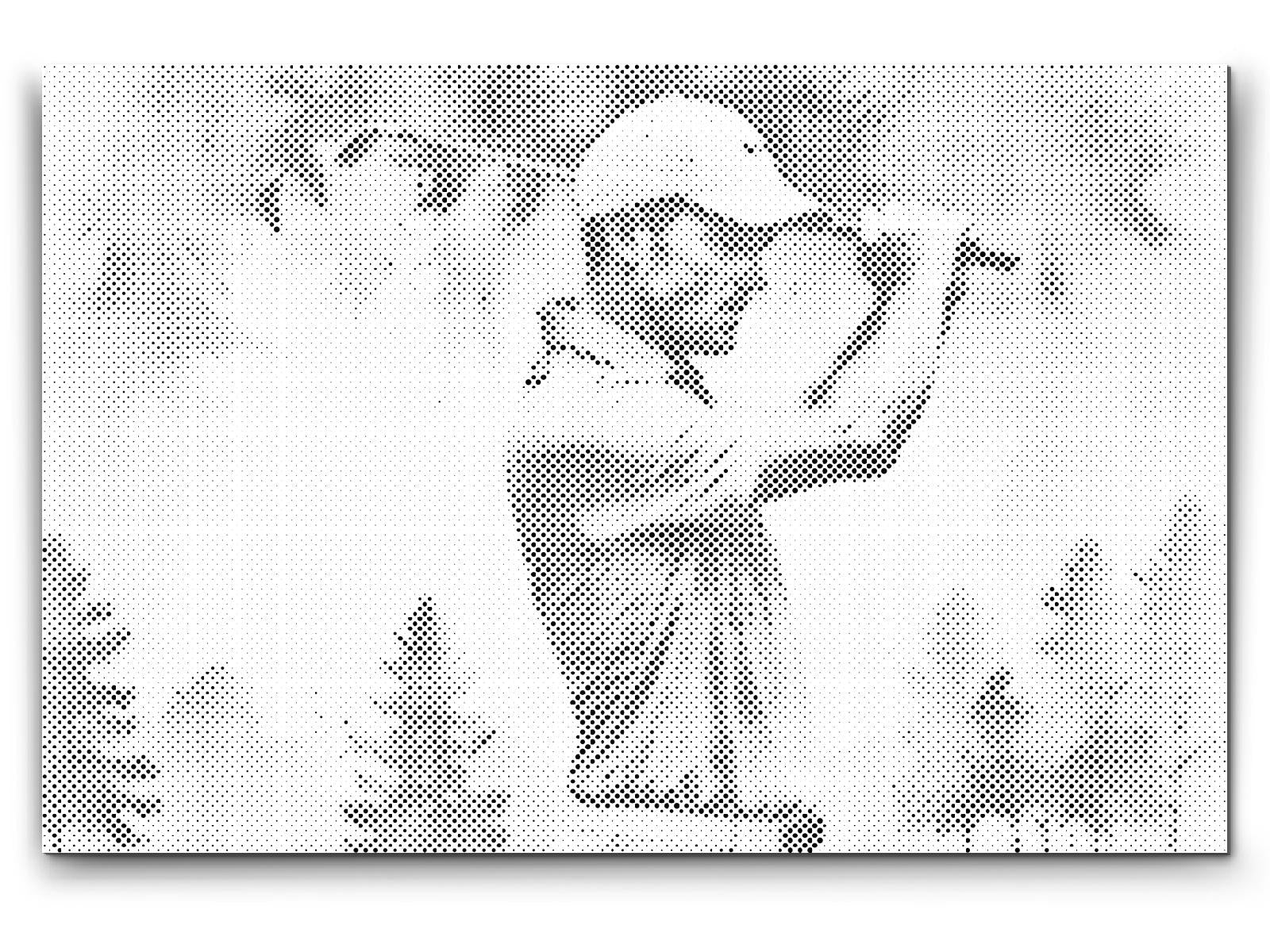 Mal-med-prikker -  Golf