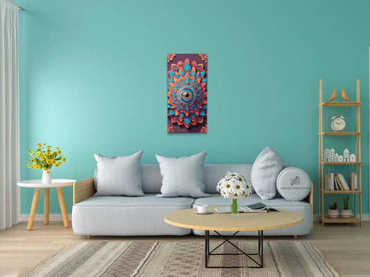 Paint by Numbers - Mandala med et blik i midten