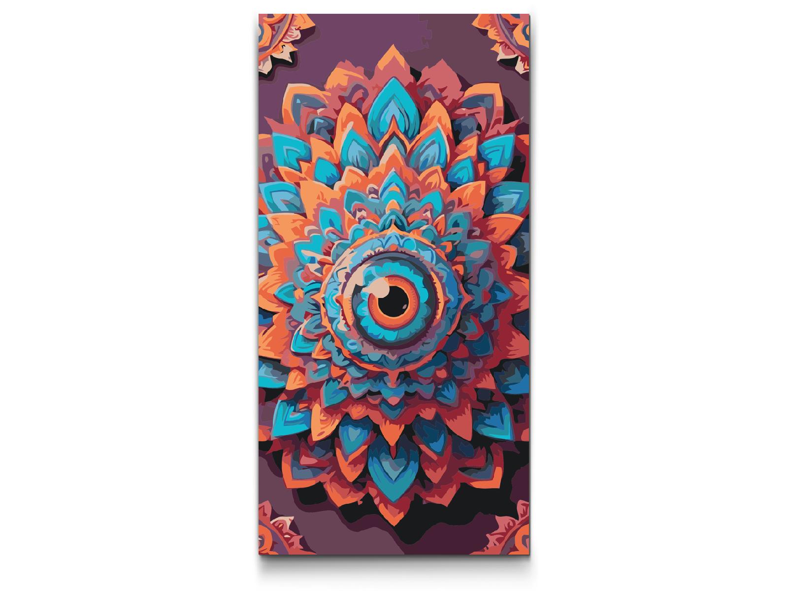 Paint by Numbers - Mandala med et blik i midten