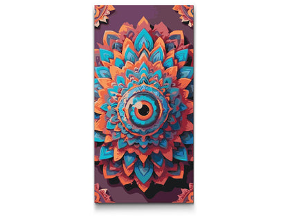 Paint by Numbers - Mandala med et blik i midten