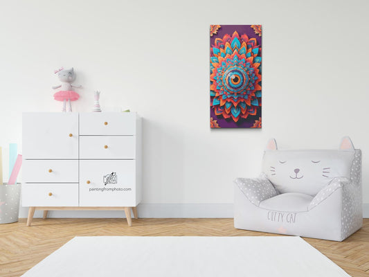 Diamond Painting - Mandala med et blik i midten