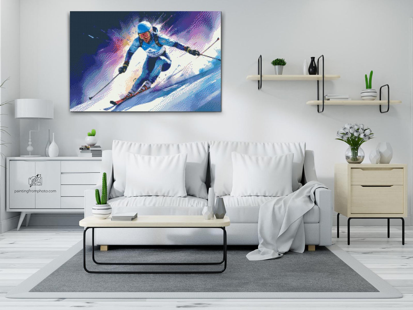 Diamond Painting - Alpint skiløb