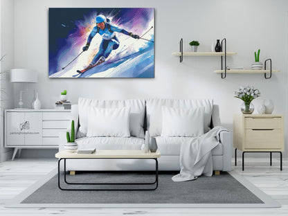 Diamond Painting - Alpint skiløb