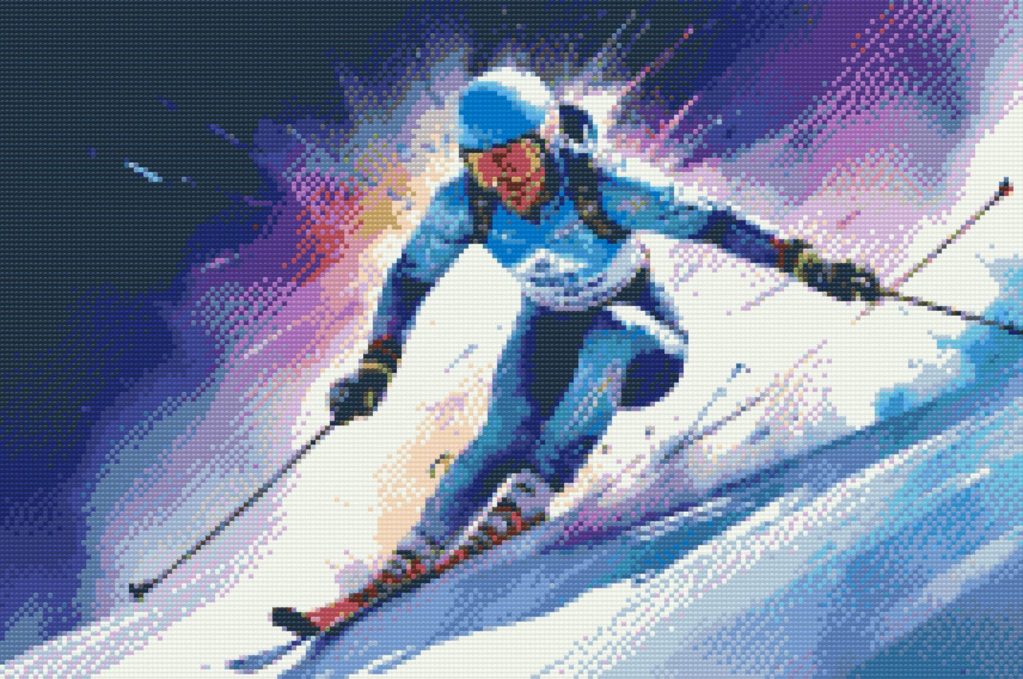 Diamond Painting - Alpint skiløb