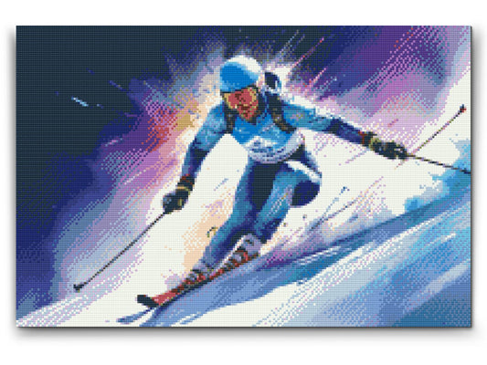 Diamond Painting - Alpint skiløb