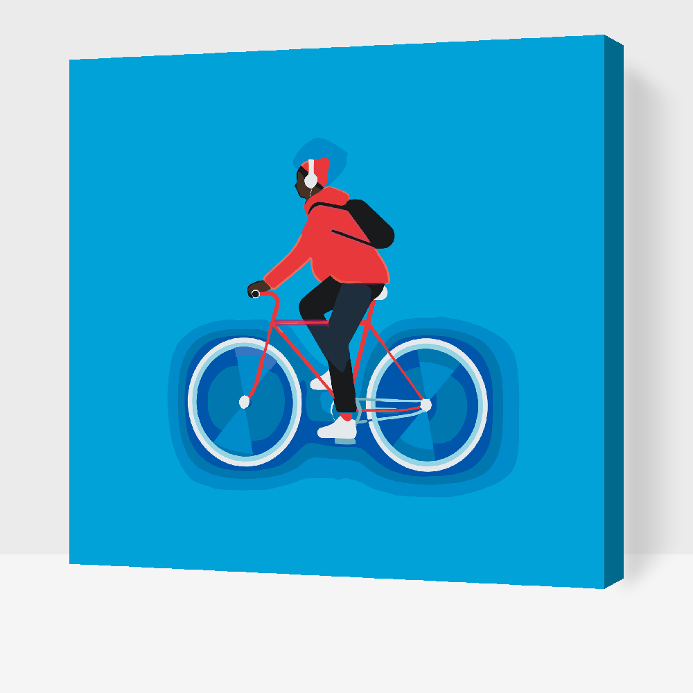 Paint by Numbers - Cyklist