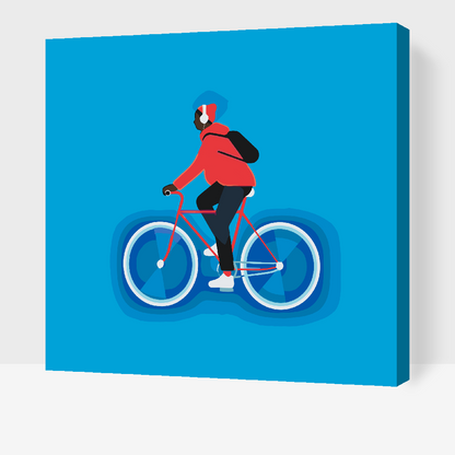 Paint by Numbers - Cyklist
