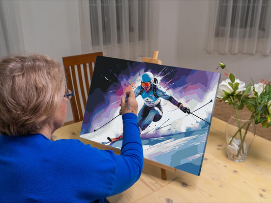 Paint by Numbers - Alpint skiløb
