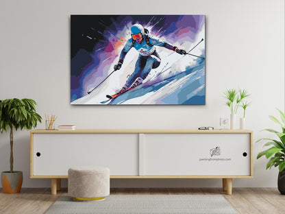 Paint by Numbers - Alpint skiløb