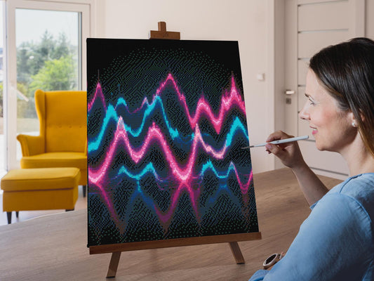Diamond Painting - Musikbølger