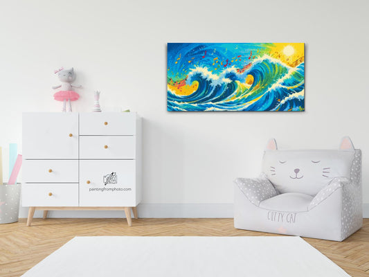 Diamond Painting - Musik på havets bølger