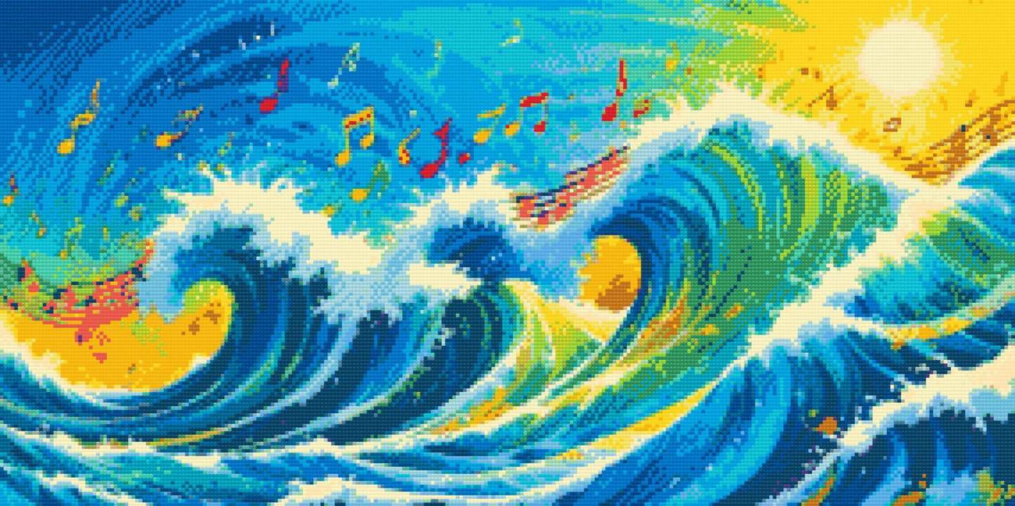 Diamond Painting - Musik på havets bølger