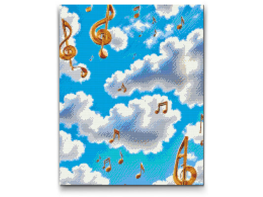 Diamond Painting - Noter i skyerne