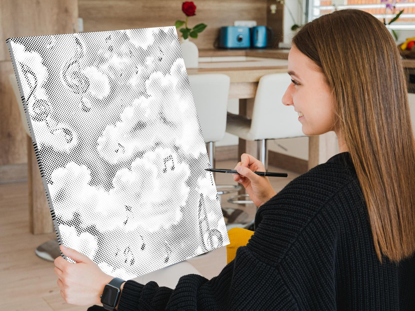 Mal-med-prikker -  Noter i skyerne