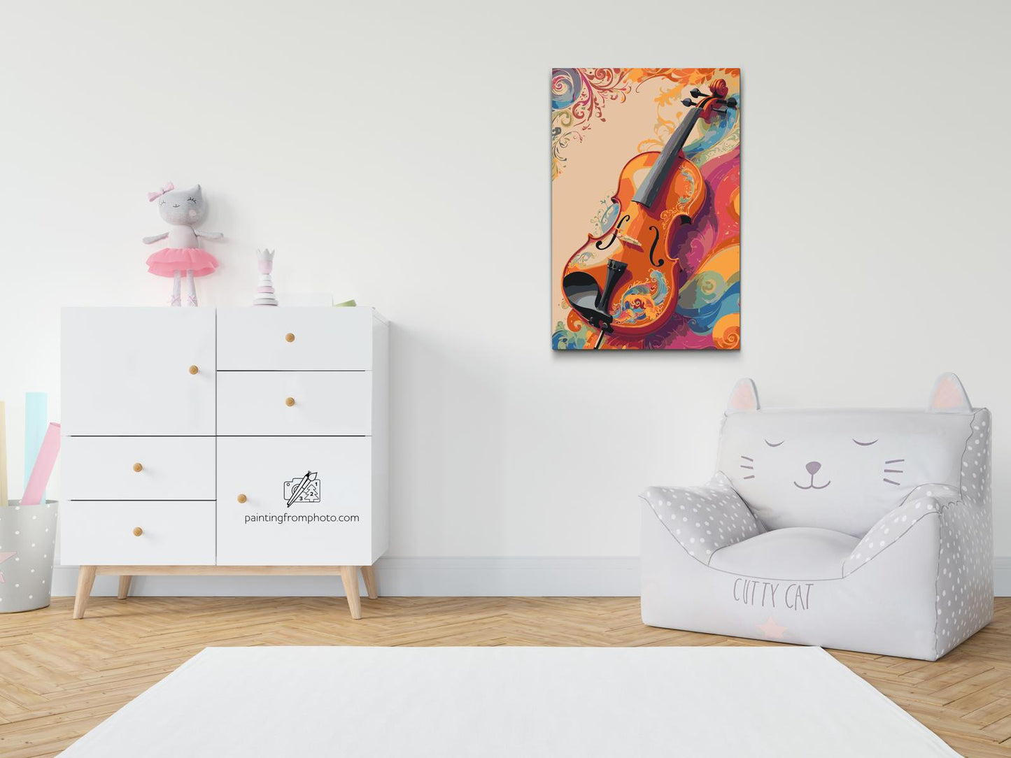 Paint by Numbers - Violin i farver
