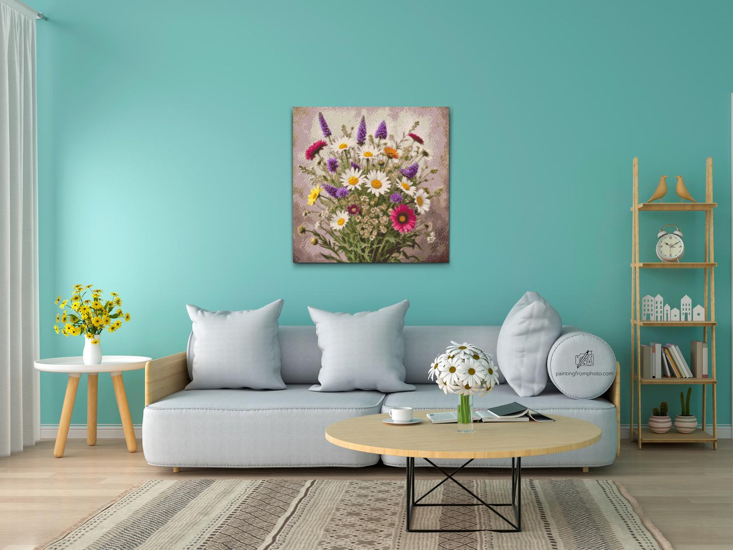 Diamond Painting - En buket engblomster