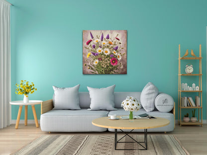 Diamond Painting - En buket engblomster
