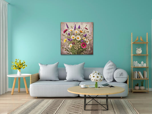 Diamond Painting - En buket engblomster