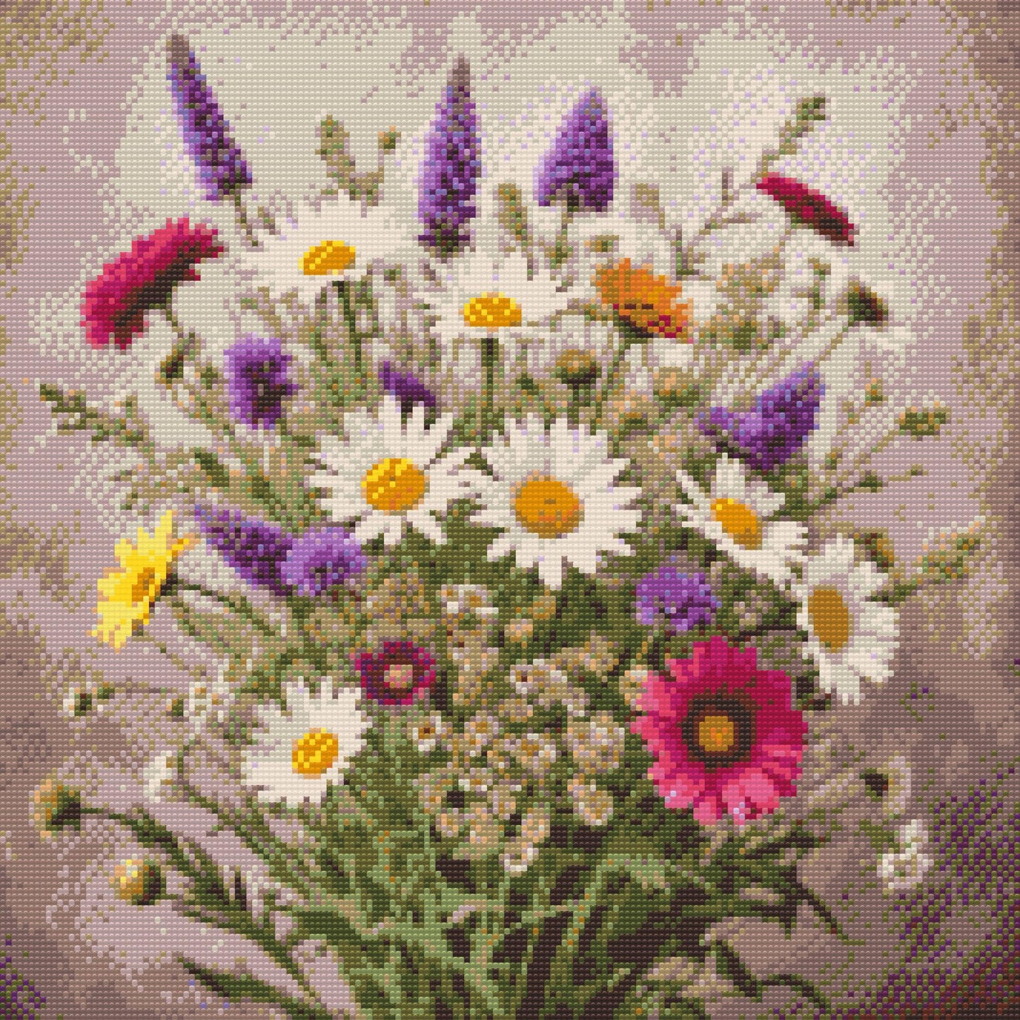 Diamond Painting - En buket engblomster