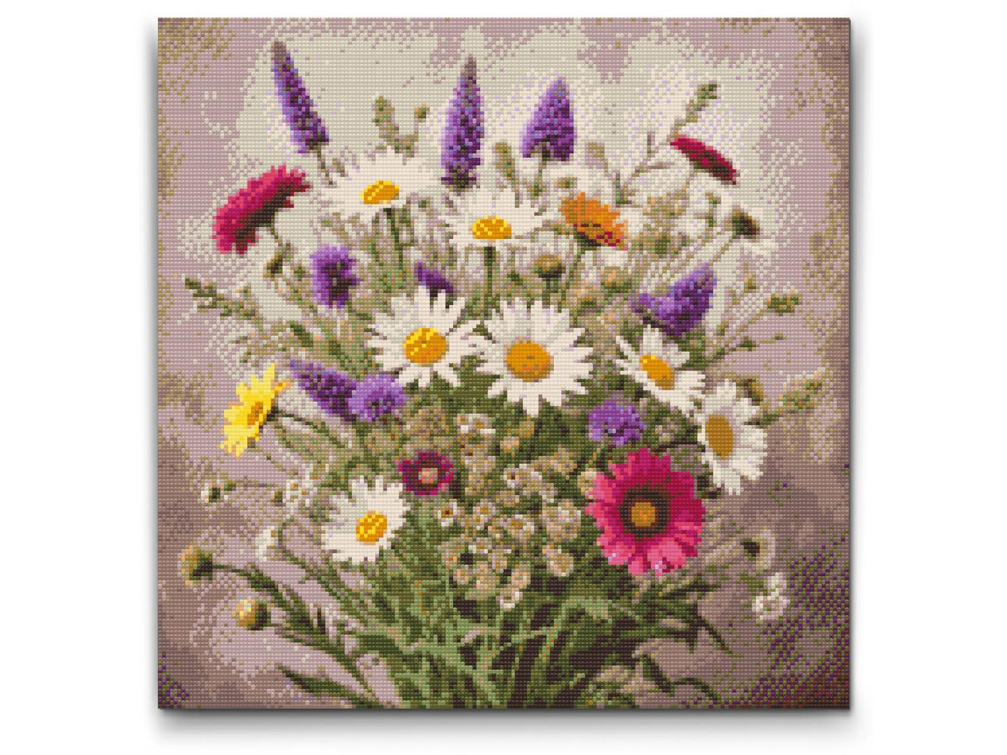 Diamond Painting - En buket engblomster