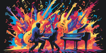 Paint by Numbers - Abstrakte musikere på scenen