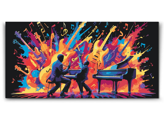 Paint by Numbers - Abstrakte musikere på scenen