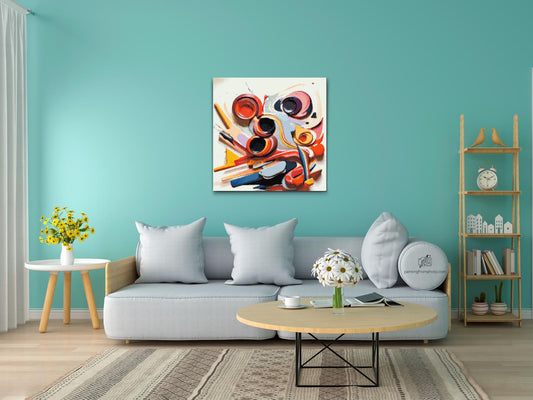 Diamond Painting - Abstrakt akvarelbejdt 3