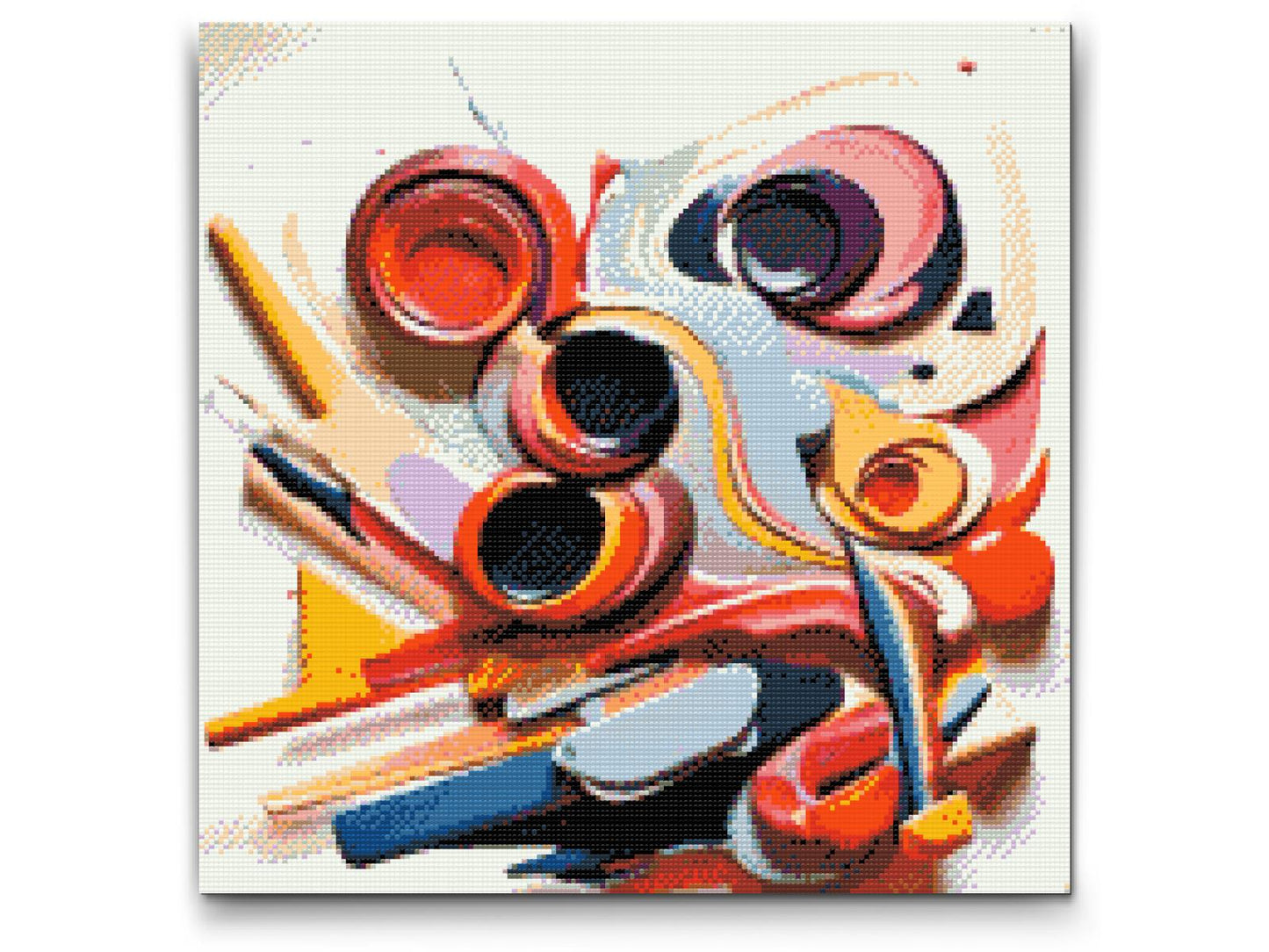 Diamond Painting - Abstrakt akvarelbejdt 3