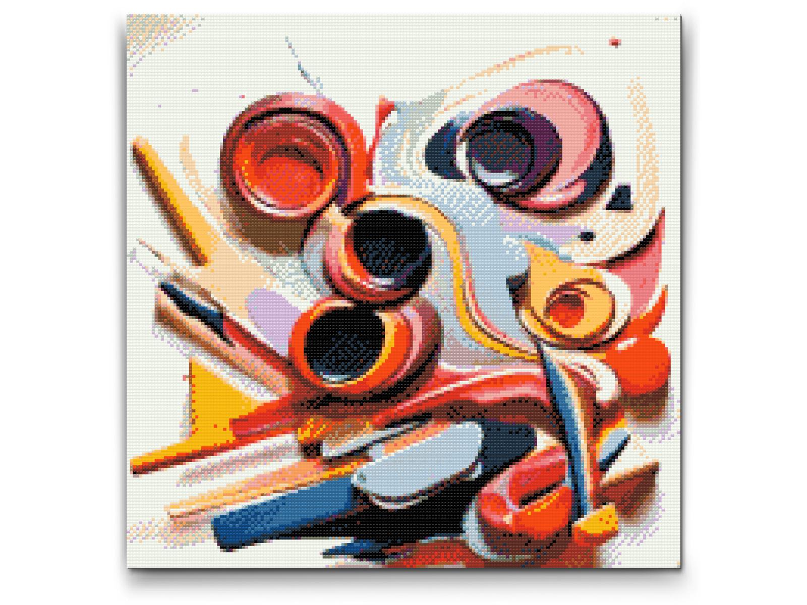 Diamond Painting - Abstrakt akvarelbejdt 3