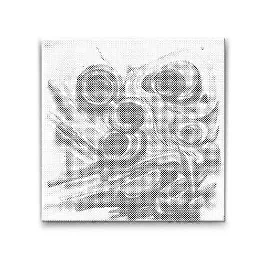 Abstrakt Akvarelplet 3