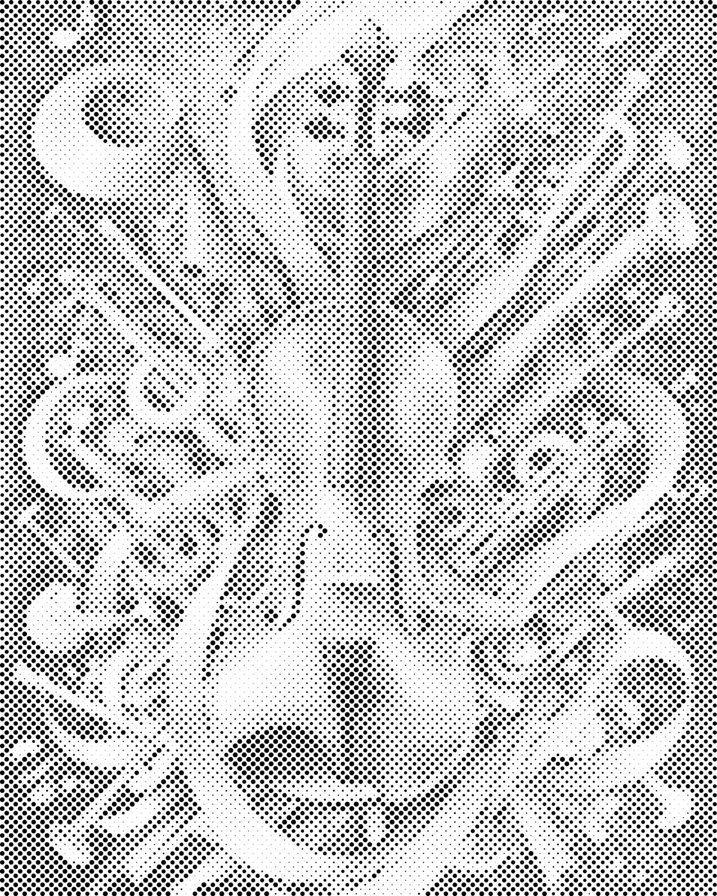 Mal-med-prikker -  Abstrakt violin