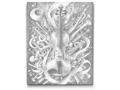Mal-med-prikker -  Abstrakt violin