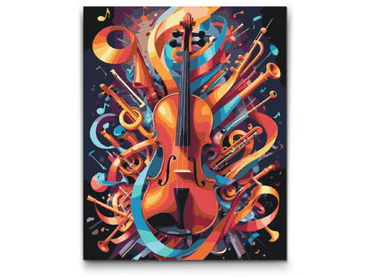Paint by Numbers - Abstrakt violin