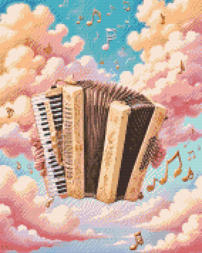 Diamond Painting - Harmonika på en sky