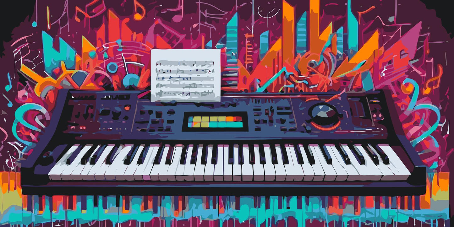 Paint by Numbers - Farverige tangenter