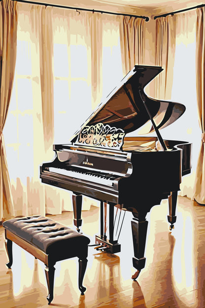 Paint by Numbers - Sort klaver