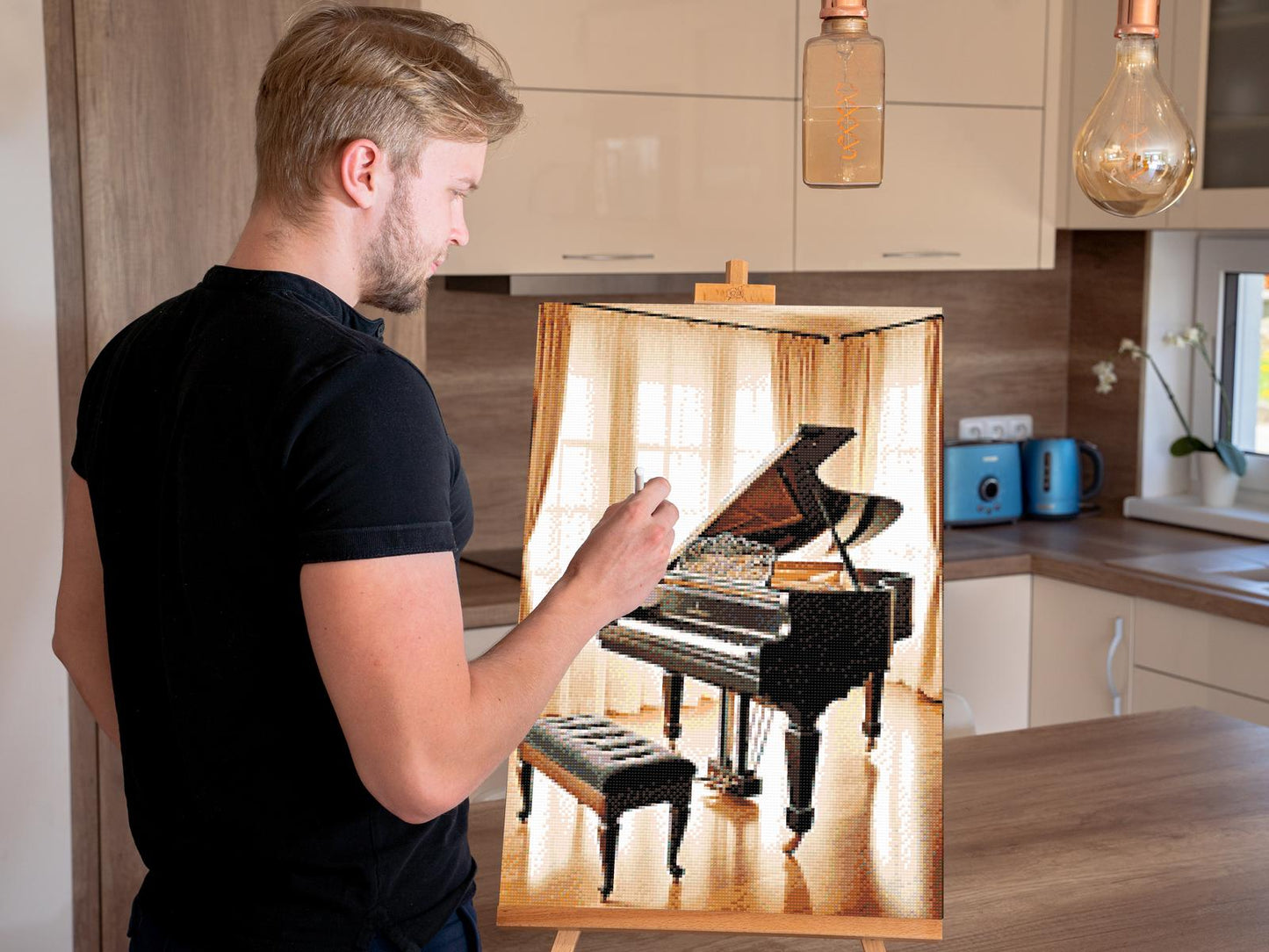 Diamond Painting - Sort klaver