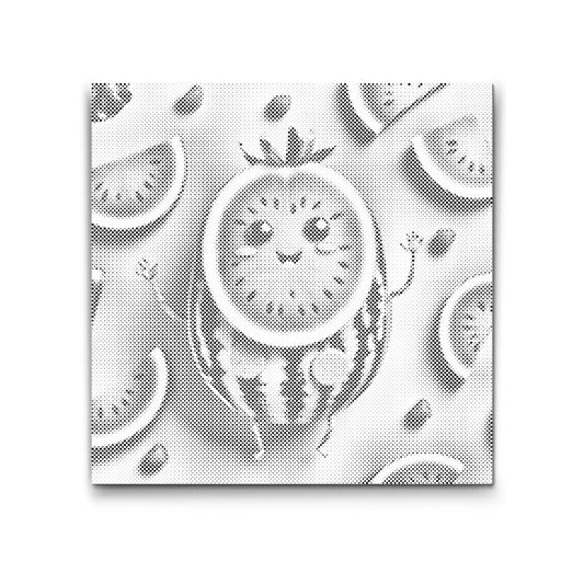 Sød Vandmelon med Ansigt