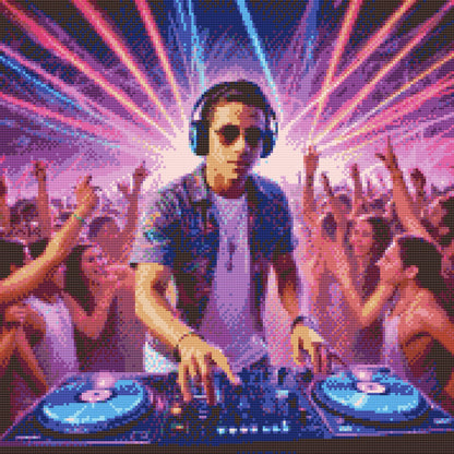 Diamond Painting - DJ til en koncert