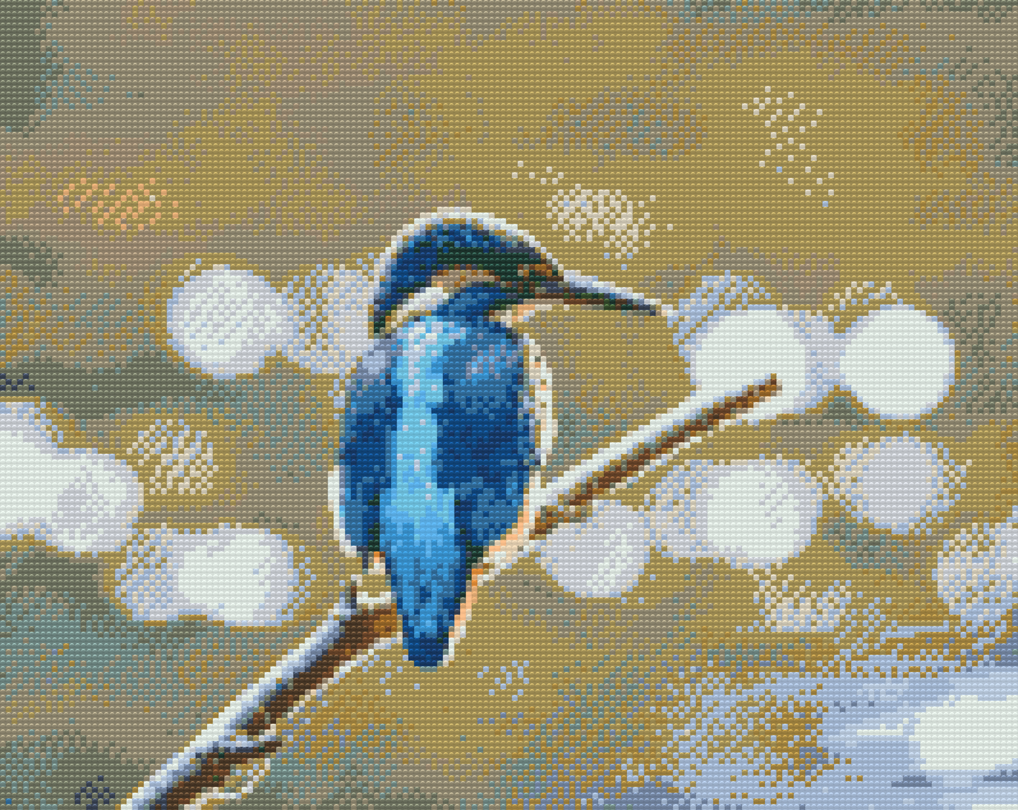 Diamond Painting - Isfugl på grenen