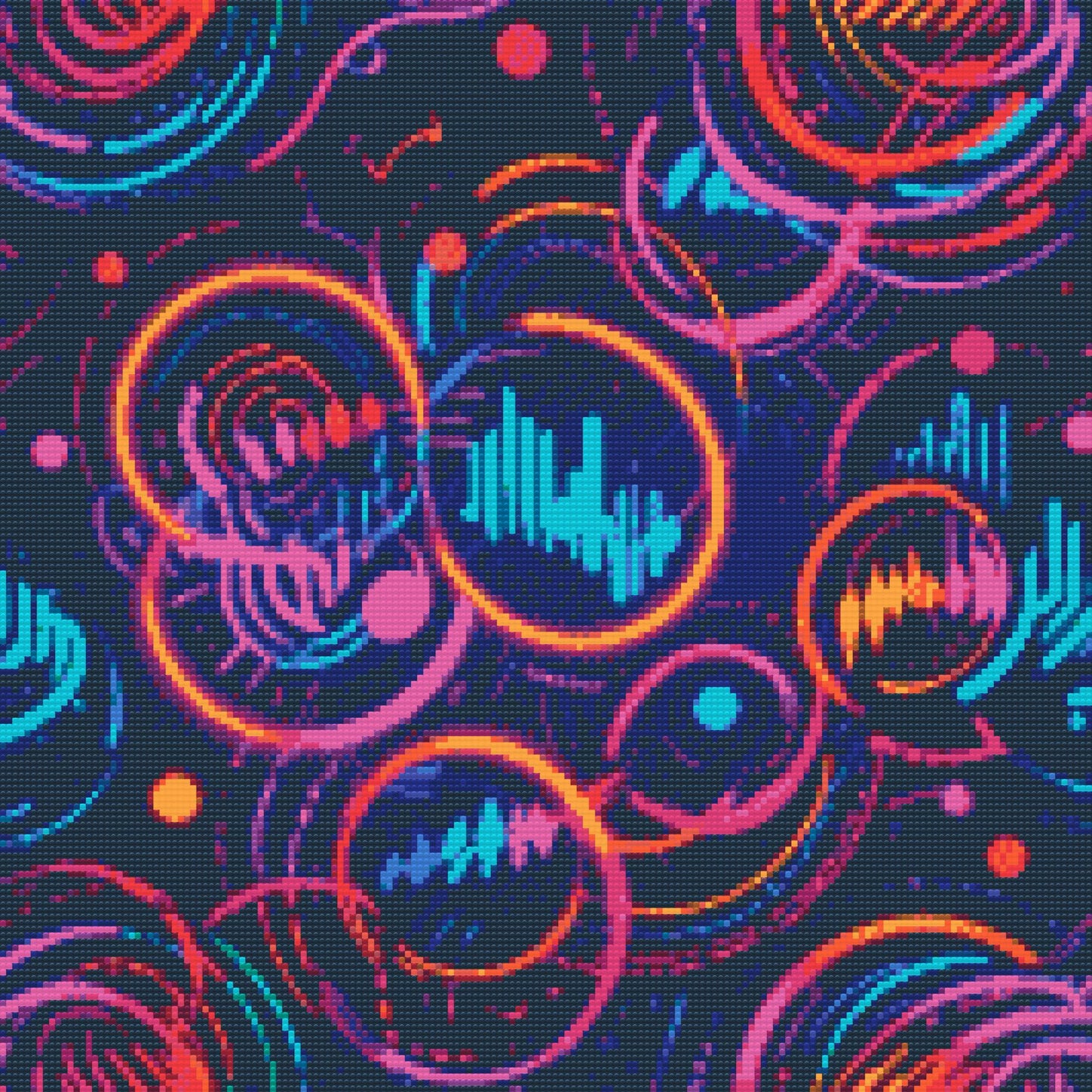 Diamond Painting - Musikalsk abstrakt