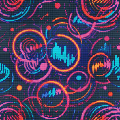 Diamond Painting - Musikalsk abstrakt