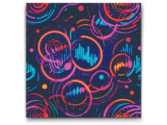 Diamond Painting - Musikalsk abstrakt