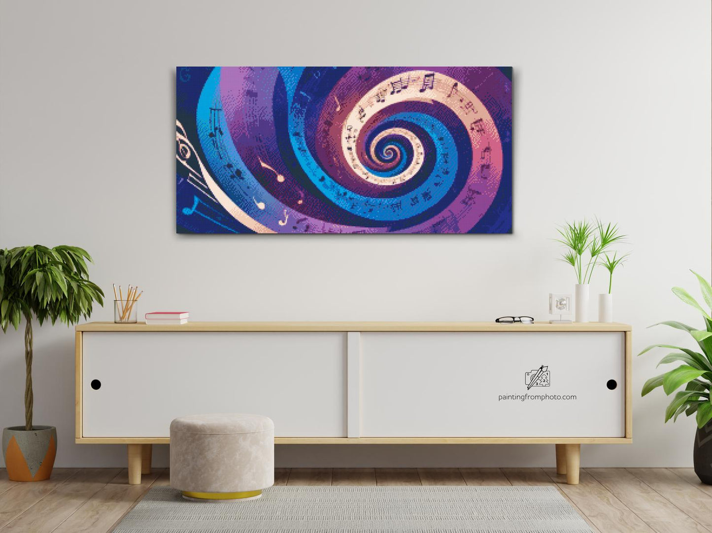 Diamond Painting - Musikalsk spiral