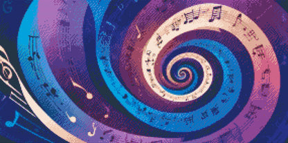 Diamond Painting - Musikalsk spiral