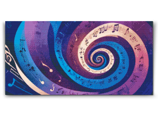 Diamond Painting - Musikalsk spiral