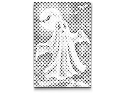 Mal-med-prikker -  Skræmmende spøgelse