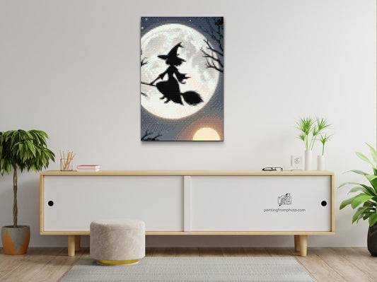 Diamond Painting - Heksens silhuet